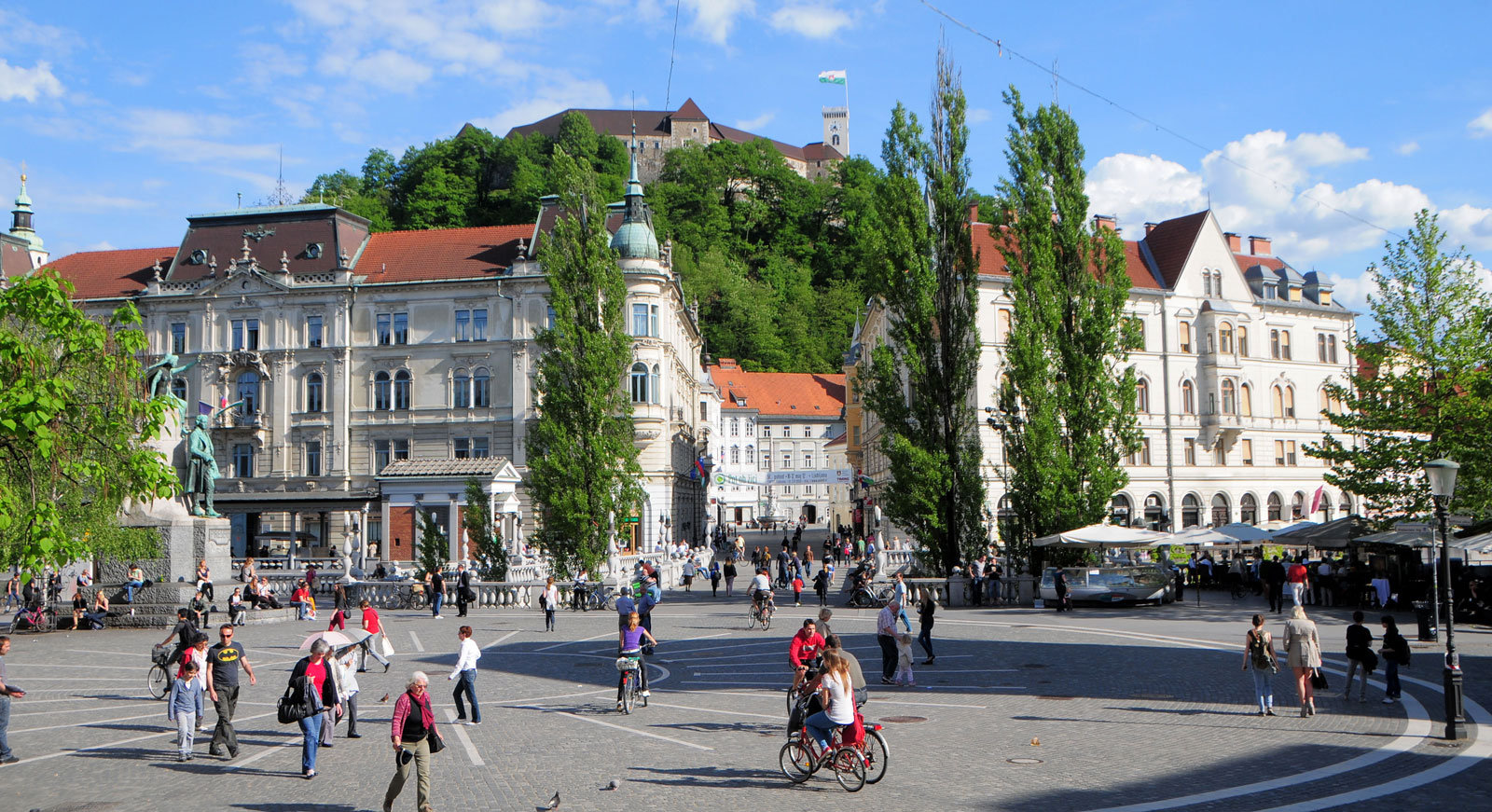 The Prešeren Square in Ljubljana, photo: D. Wedam
